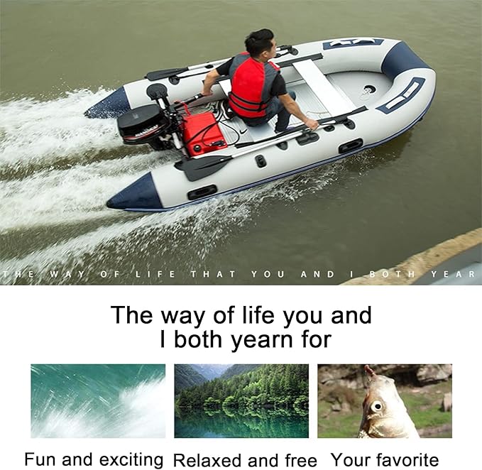 Bote Inflable Kayak Touring para 2 Personas Portátil Pesca miniatura 3