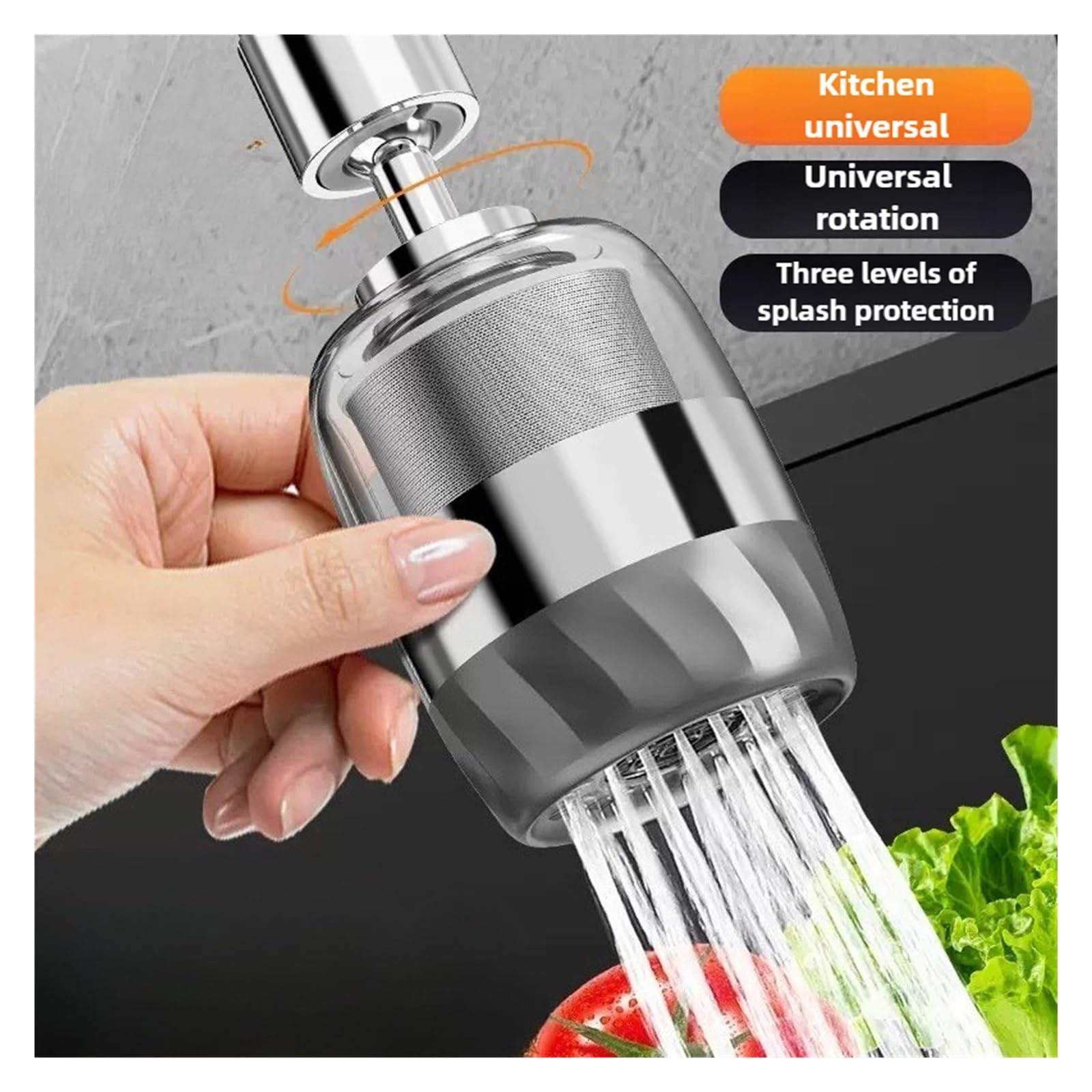 Filtre de robinet domestique en ABS/acier inoxydable