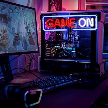 ゲーミングルーム　LED　ネオンサイン　インテリア　3Dウォールパネル　セット ネオンライト ゲーミングライト ネオンサイン LED GAME ROOM
