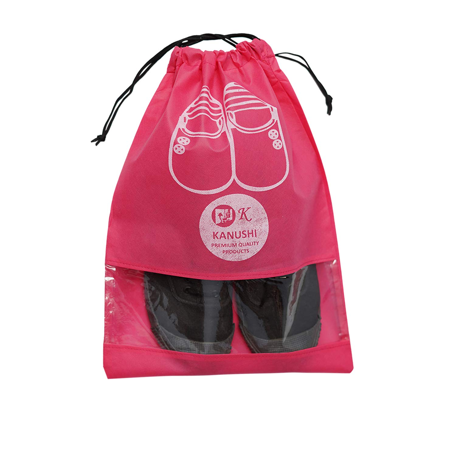 KANUSHI Industries - Juego de 24 fundas para zapatos, color rosa, estándar, Rosa, Standard