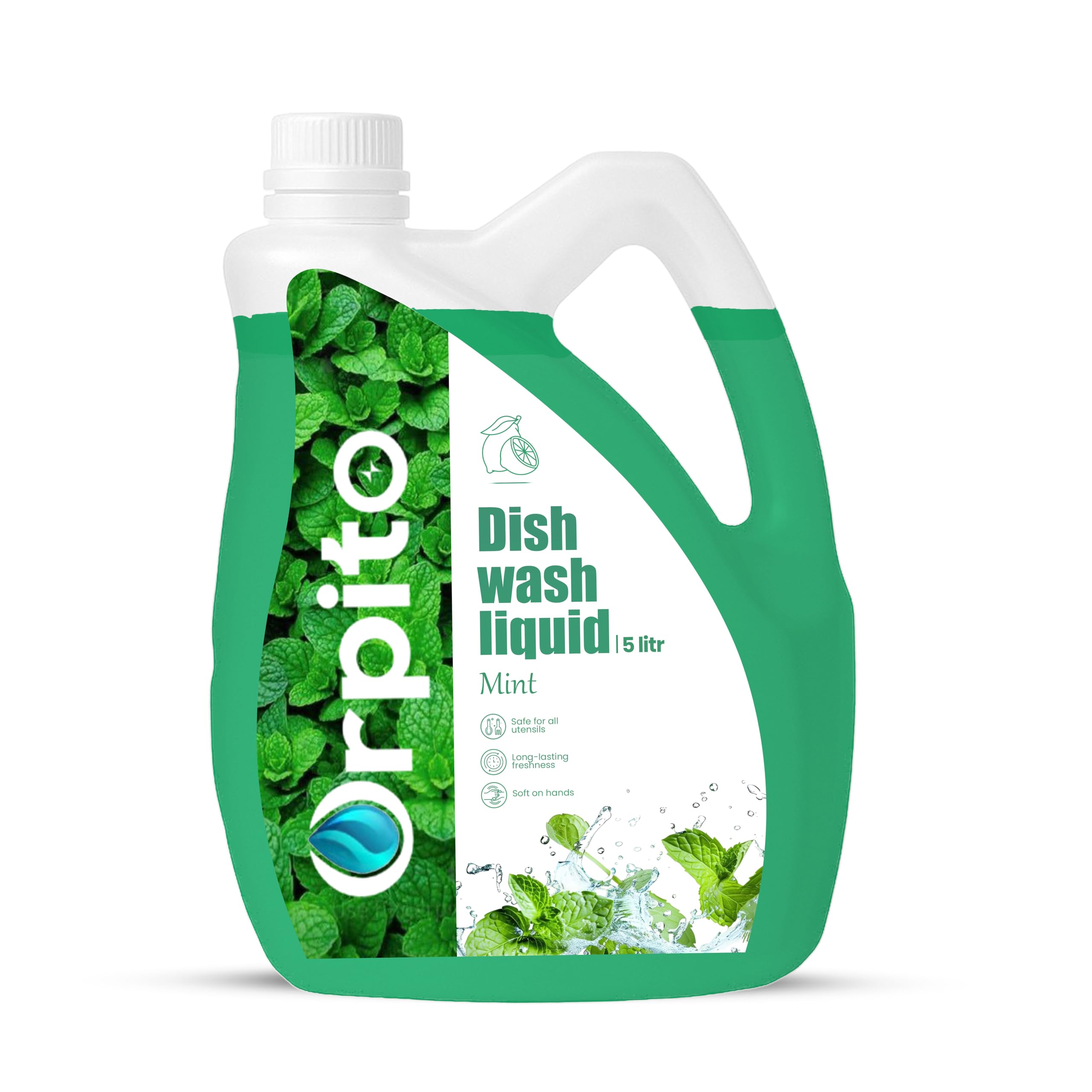 Dish Wash Liquid Gel Mint Fresh 5 Litre | Powerful Grease Cleaner for Utensils | Long-Lasting Fragrance | Tough on Stains | Safe on Hands | Kitchen Use-picture-13