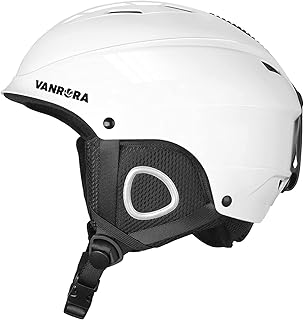 VANRORA Ski Helmet, Snowboard Helmet for Men & Women, Climate Control Venting, Dial Fit, Goggles Compatible, Removable Fleece Liner and Ear Pads, Safety-Certified