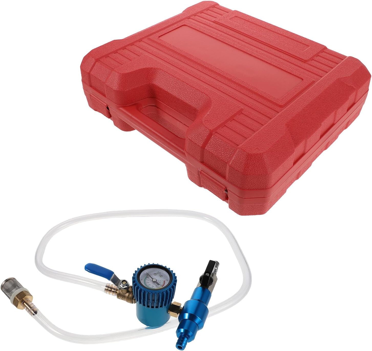 Spill Proof Coolant Filling Kit Vacuum Refill Tool Set for Automotive Cooling System Radiator, No Spill Auto Coolant Bleeding Accessory for Car and Truck Maintenance