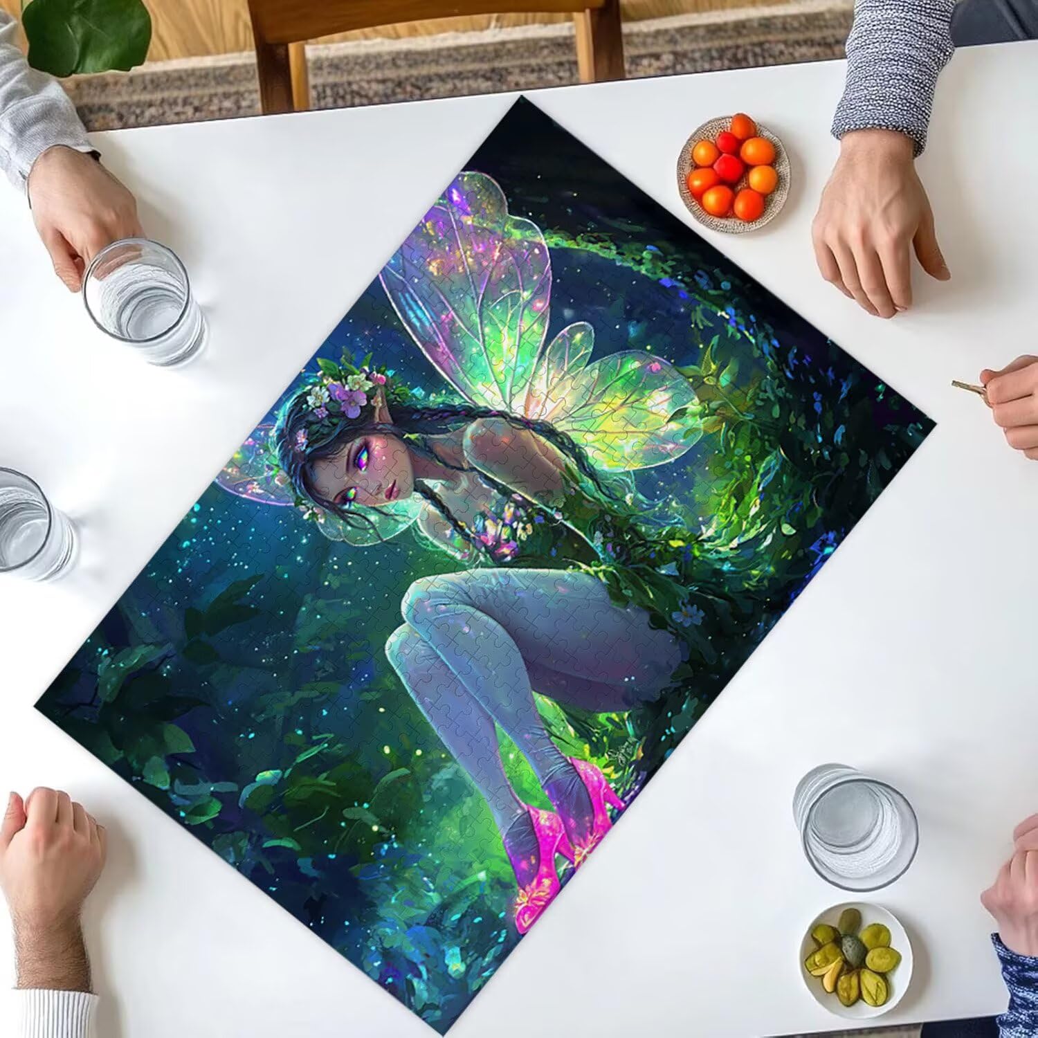 1500 Pezzi di Puzzle, Elfi della foresta1500 Pezzi di Puzzle per Adulti, Regalo di Anniversario, Regalo di Natale, Decorazione Della Casa, Prevenzione Della Degenerazione Cerebrale Negli Anziani v717