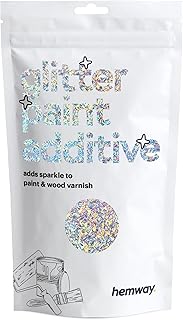 Hemway | Glitter Paint Additive 100g / 3.5oz Acrylic Latex Emulsion Water Based Paints Interior / Exterior Wall, Ceiling, ...