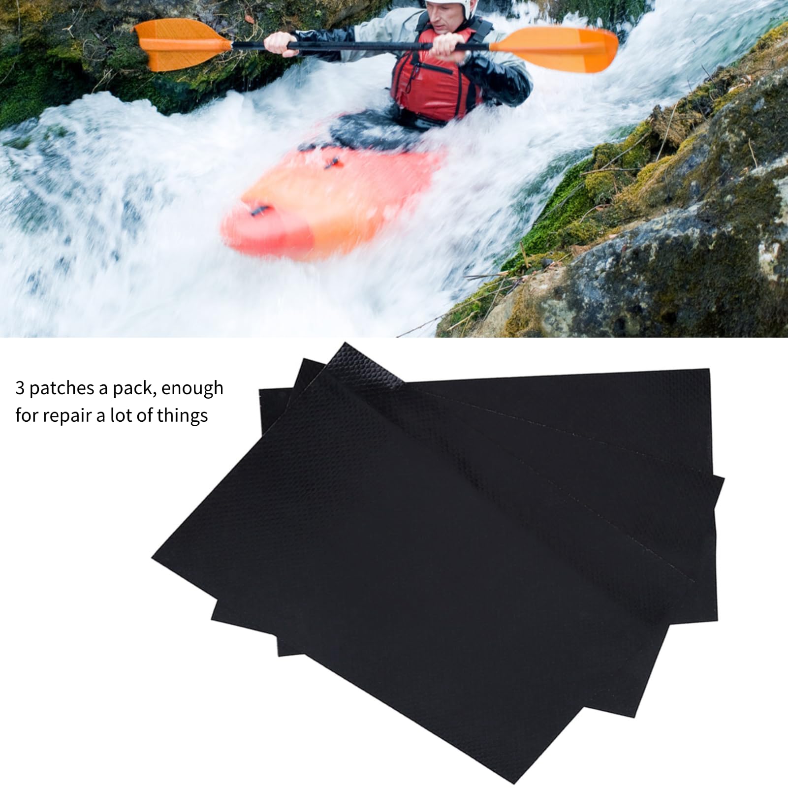 Kit pvc gommone kit di riparazione per gommone gonfiabile 3 pezzi