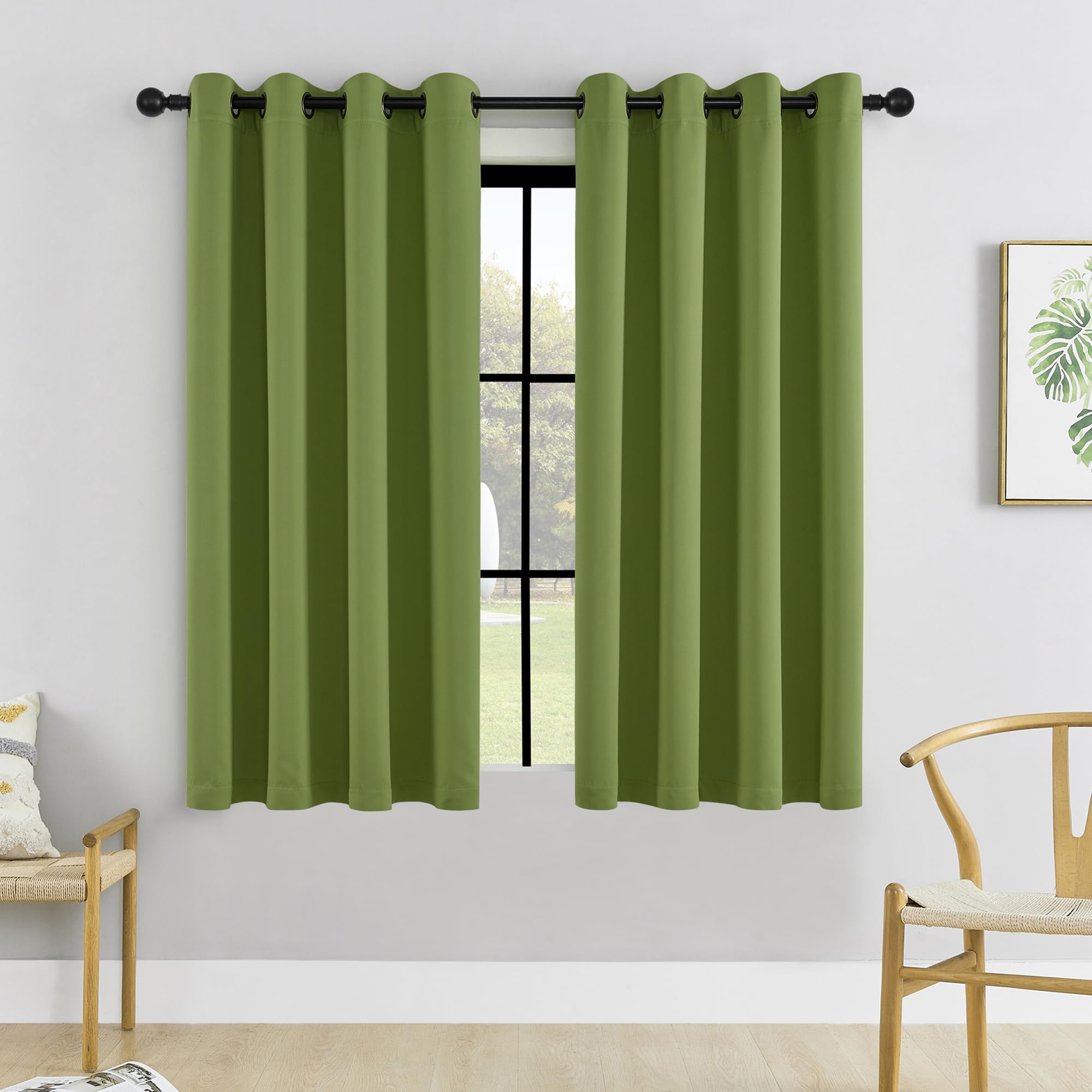 HUTO Blackout Curtains and Drapes for Bedroom