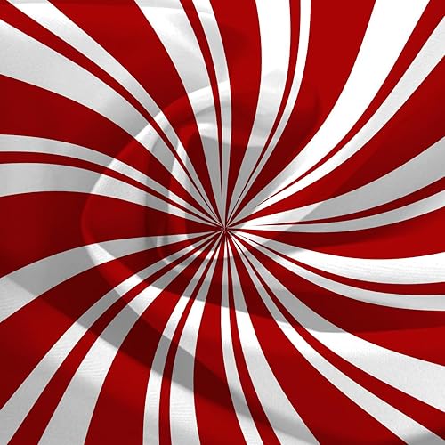 Miniatura 5 de Fundas de almohada de Navidad con remolino rojo, 18 x 18 pulgadas, diseño de bastón de caramelo dulce, doble remolino, color rojo y blanco, funda de