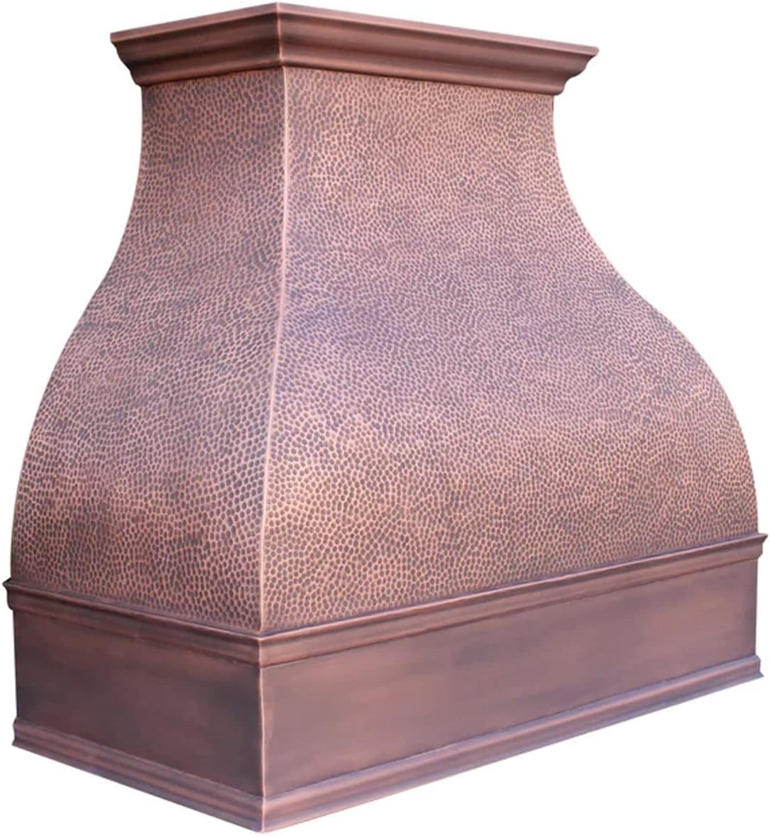 SINDA 30"Wx27"H Natural Beautiful Copper Stove Range Hood with Powerful Range Hood Inserts, Wall Mount, Smooth-Oil Rubbed Bronze, H2LSOW3027