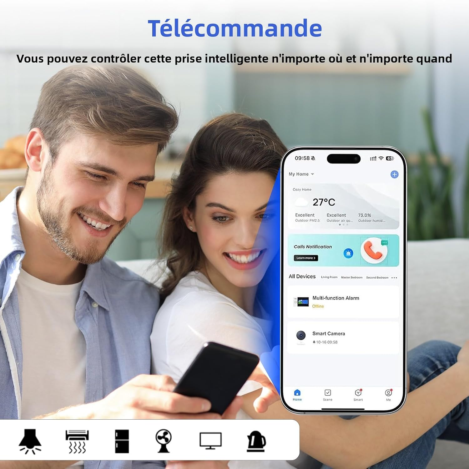 prise connectée contrôleur vocal – vue détaillée