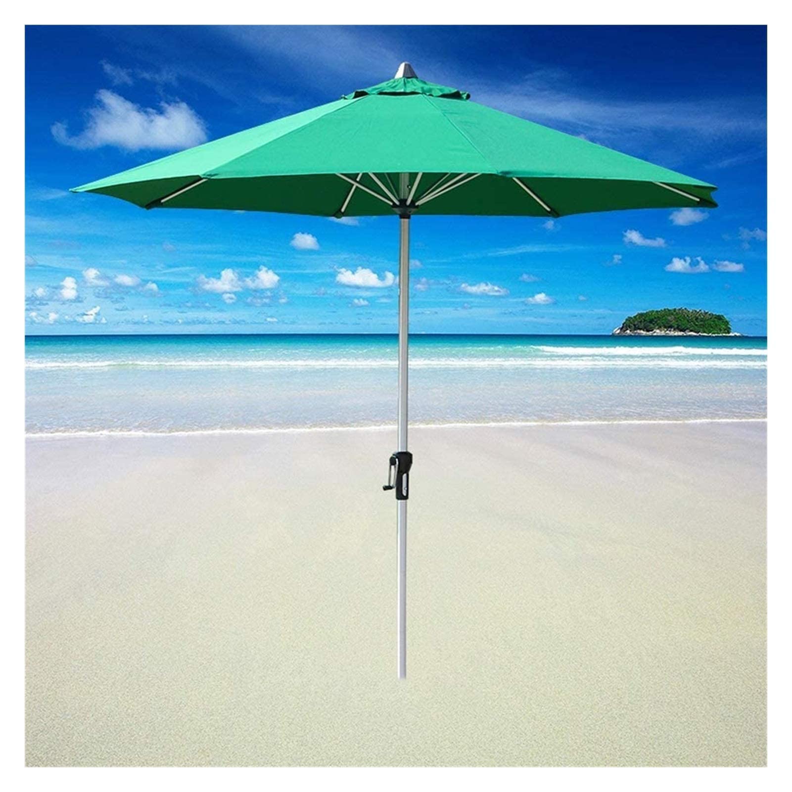 HCZKIUJY Outdoor Garden Parasols Outdoor Sun Umbrella Garden Market Table Umbrella with Round Sunshade Suitable for Courtyard, Beach, Lawn, Deck, Backyard & Pool,Without Parasol Base