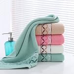 Bathroom Hand Towels,Four leaf printed cotton towel,100% Cotton Ultra Soft Highly Absorbent Hand Towel 4 Set , Size 14" x 30" Home Bathroom Hand Towels for Bath, Hand, Face, Gym Towel (Multicolor)