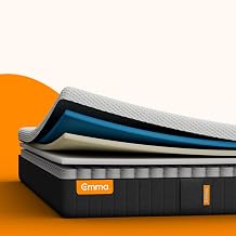 Emma Hybrid II Mattress 180 x 200 cm 25 cm Height - Memory Foam and Spring Mattress with Pocket Springs Medium Soft H2 5 Zone Support Pressure Relieving and Breathable Washable Cover