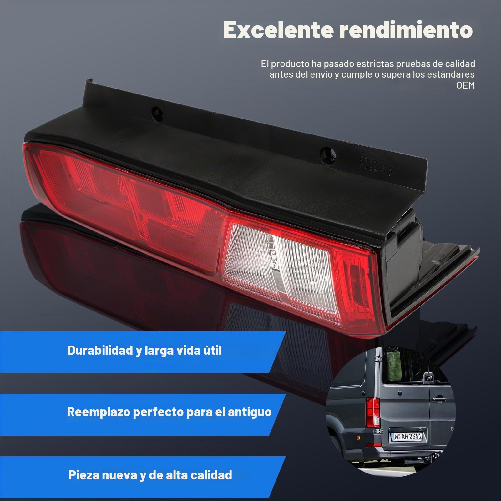 Luz Trasera Izquierda Para Coche Para VW Crafter 2017- MAN TGE 2016-, Piloto Trasero Kit Reparación 7C0945095H 65252256022