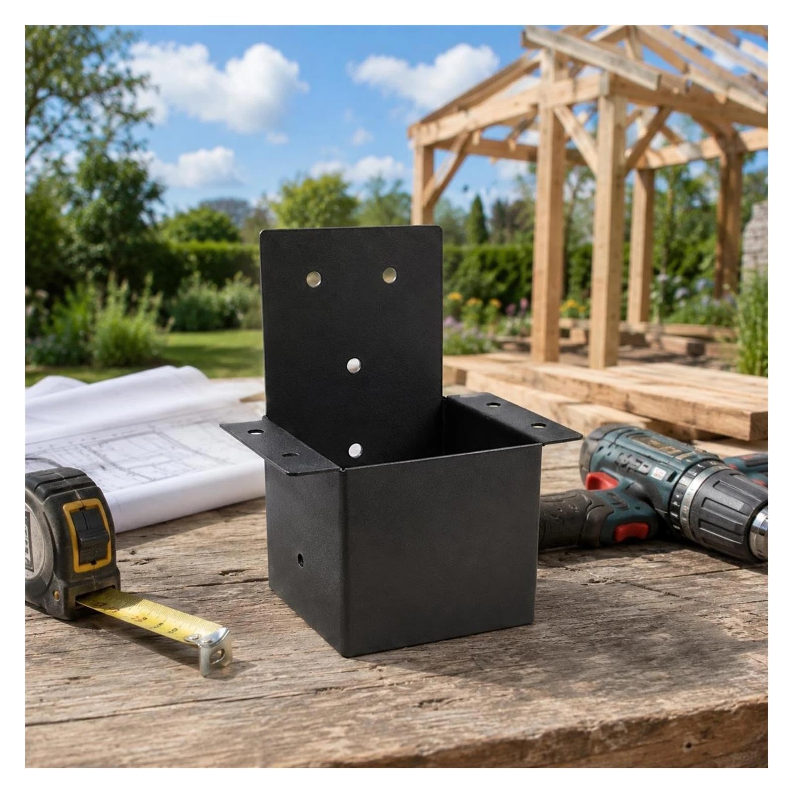 Pali per Recinzioni Connettore for palo for pergola in metallo saldato