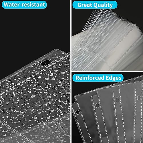 Miniatura 6 de Paquete de 30 fundas de fotos para carpeta de 3 anillas (5 x 7, para 120 fotos), protectores de páginas de fotos de 5 x 7 pulgadas, páginas de