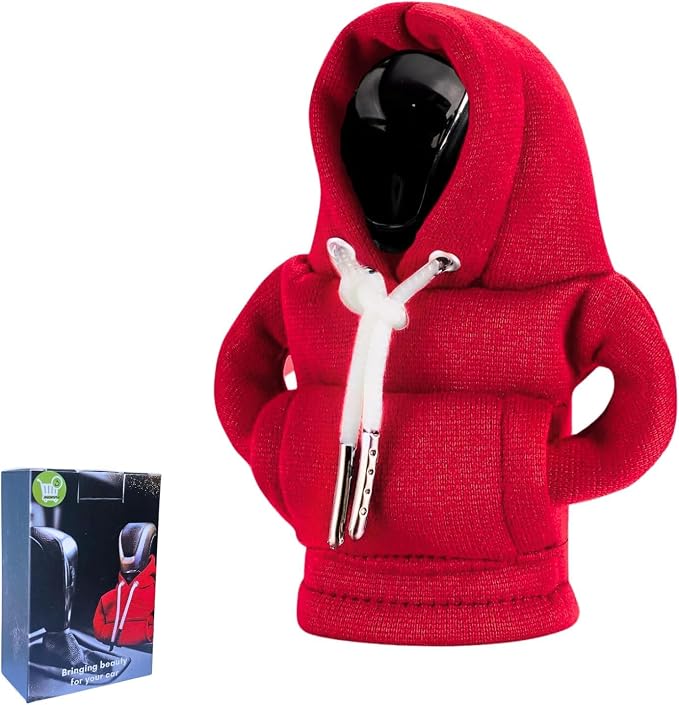 AAKICHI Gear Shift Hoodie, Universal Shift Knob Cover, 4.7 Inch Car Shifter Funny Sweater Hoodie for Gearshift, Automotive Interior Accessories