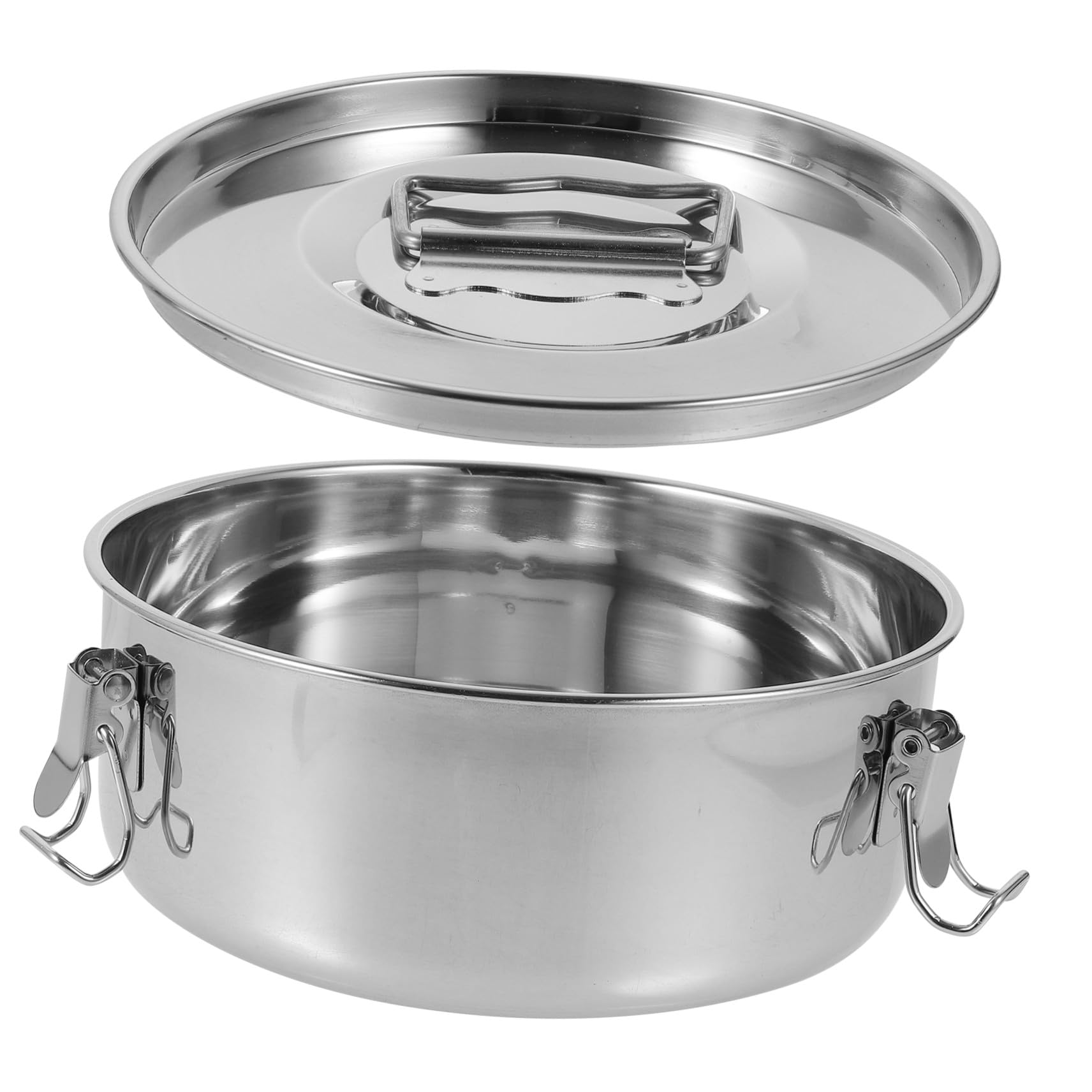 Molde y Fácil de Usar con Tapa de Acero Inoxidable para Flan Resistente Adecuado para Hornear Lasagnas y Mariscos en Horno