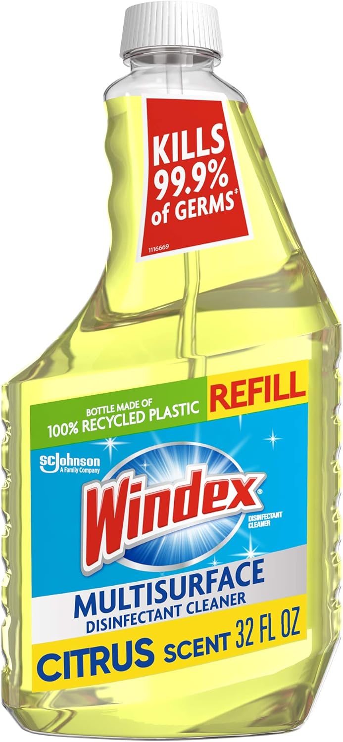 Windex MultiSurface Cleaner and Disinfectant Refill Bottle