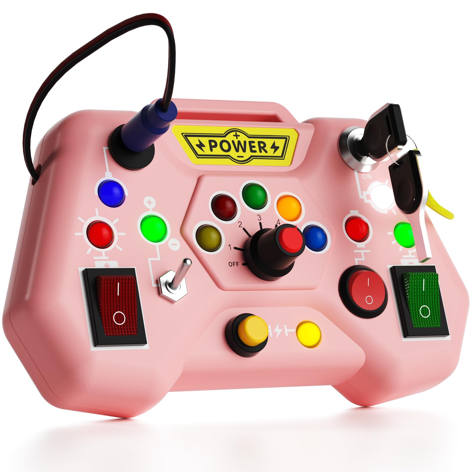 Amazon.com: Toddler Busy Board with LED Light - Baby Game Sensory