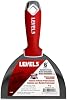 6 Soft-Grip Stainless Steel Drywall Joint Knife - LEVEL5 | Pro-Grade | Comfortable Finishing Hand Tool | Metal Hammer End | Sheetrock Gyprock Plasterboard Mud | 5-142
