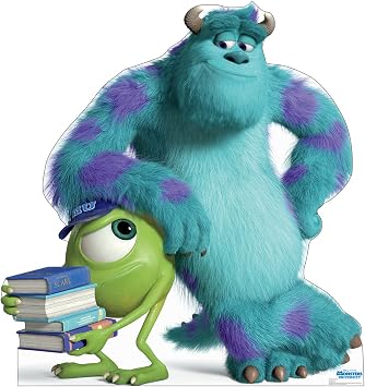 Cardboard People Mike & Sulley Life Size Cardboard Cutout Standup - Disney Pixars Monsters University