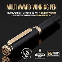 Vista 75 de Scriveiner Green Rollerball EDC Luxury Pen, Stunning Pocket Pen with Chrome Finish, Cool Writing Pen, Best Gift for Men & Women, German Schmidt
