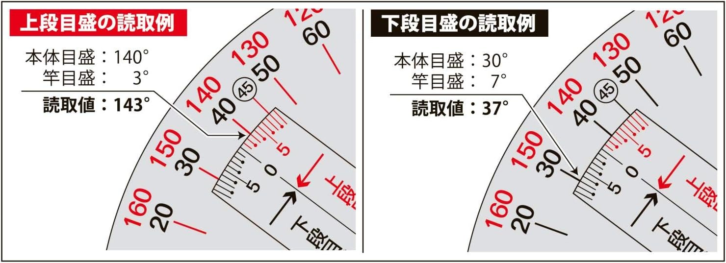 Niigata Seiki PRT-30KD Protractor, Quick Scale No. 30, Silver Finish, Scale Included, Made in Japan