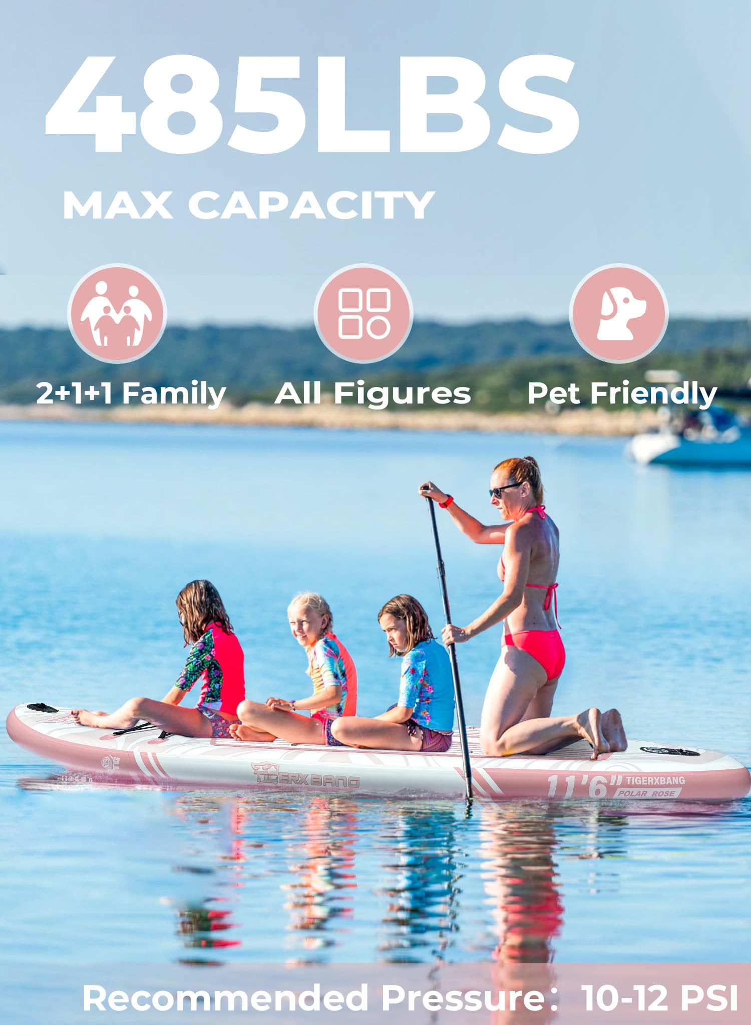 TIGERXBANG Tabla Paddle Surf Hinchable con Accesorios Premium Tabla Sup Padel Surf Stand Up Padding Board para Adultos/Niños Sup