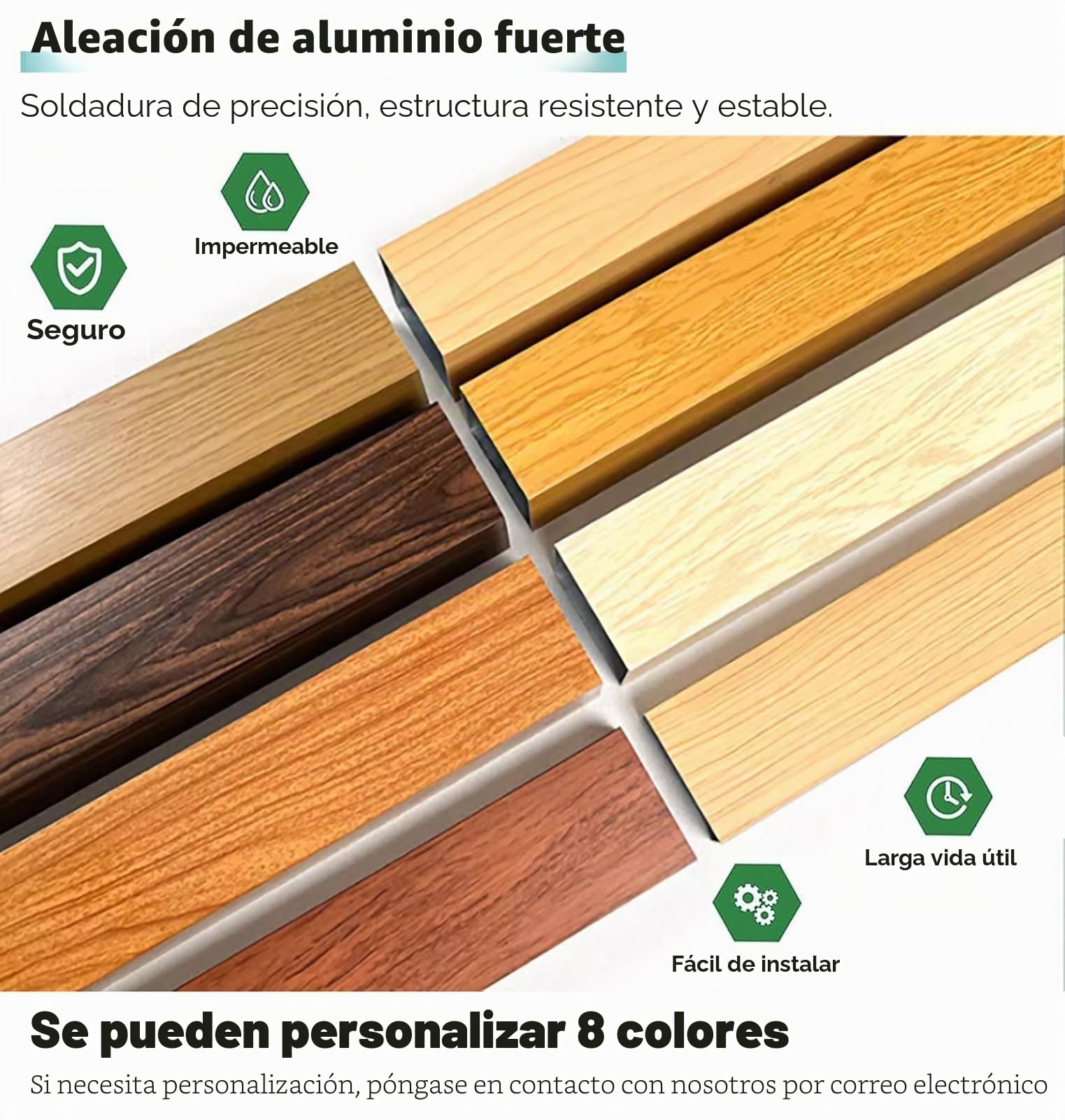 Separador de ambientes de metal, paquete de 10 divisores de oficina con acabado de grano de madera, separador de piso a techo para estudios y oficinas