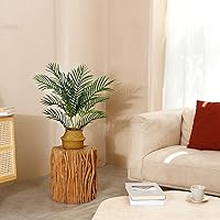 Vista 2 de LOMANTO Planta artificial de palmera Majesty, plantas artificiales de 2 pies para decoración del hogar, pequeños árboles artificiales en maceta