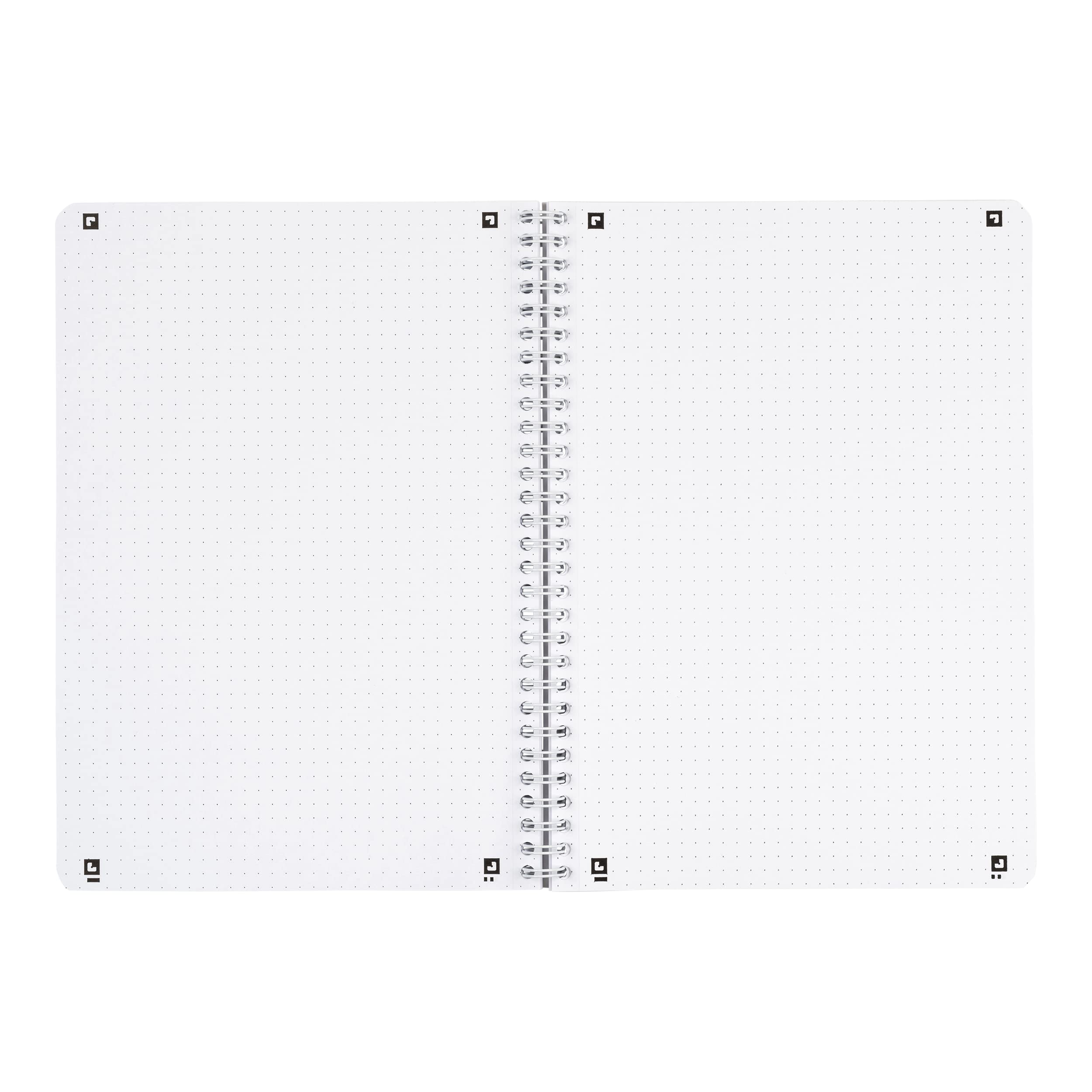Oxford à carreaux pointillés B5 gris clair - Lot de 5