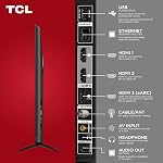 TCL 85-Inch Classe S5 4K UHD LED Intelligent TV avec Google TV (85S551G-CA, 2024 Modèle), Google Assistant intégré avec la télécommande vocale, Compatible avec Alexa, Télévision en streaming