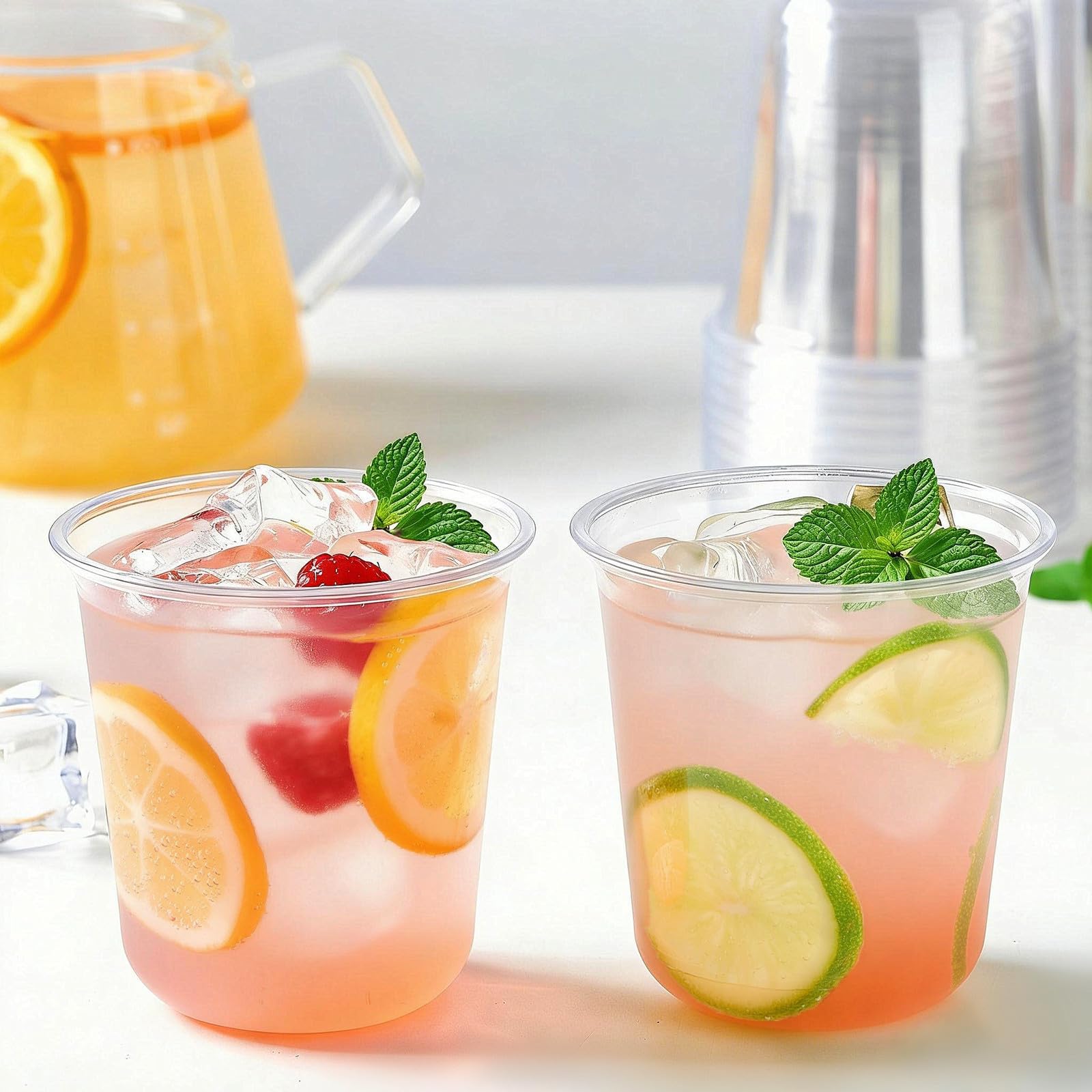 50 Pack 12 oz Clear Plastic Cups Disposable Cocktail Cups — Amazon image 5