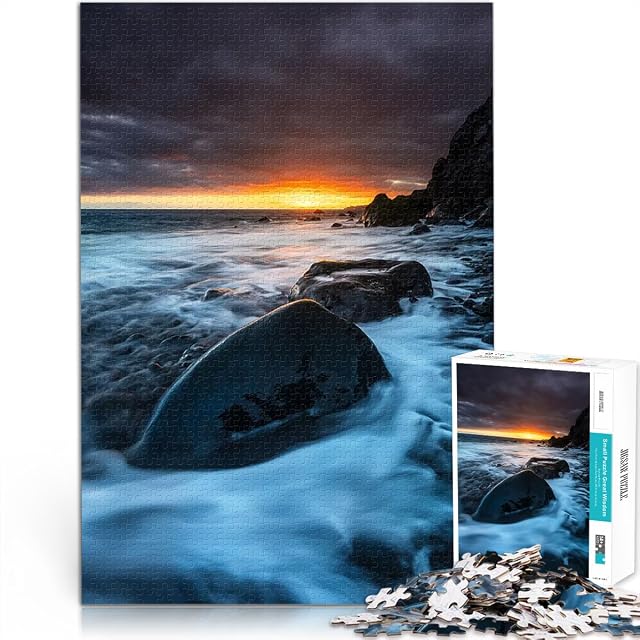 Puzzle de 1000 Piezas para Adultos Atardecer épico en el mar Reducción del estrés Interesante Colección…