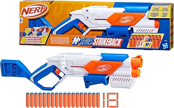Nerf N Series Blaster Strikeback et 18 fléchettes Nerf N1 - 1