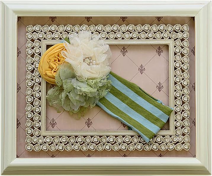 Giggle Moon Baby Girls' Garden of Eden Stripe Headband Infant Gray