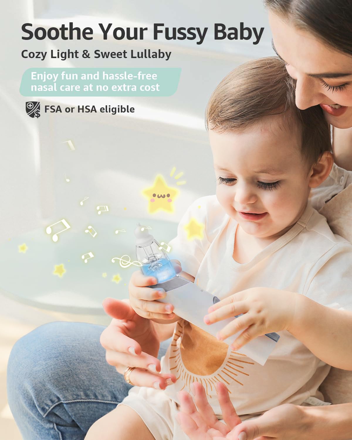 Electric Baby Nasal Aspirator - Gentle & Quiet -3 Electric Baby Nasal Aspirator - Gentle & Quiet -3