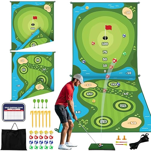 TOY Life Golf Chipping Game, Double-Sided Sticky Golf Pro Battle
