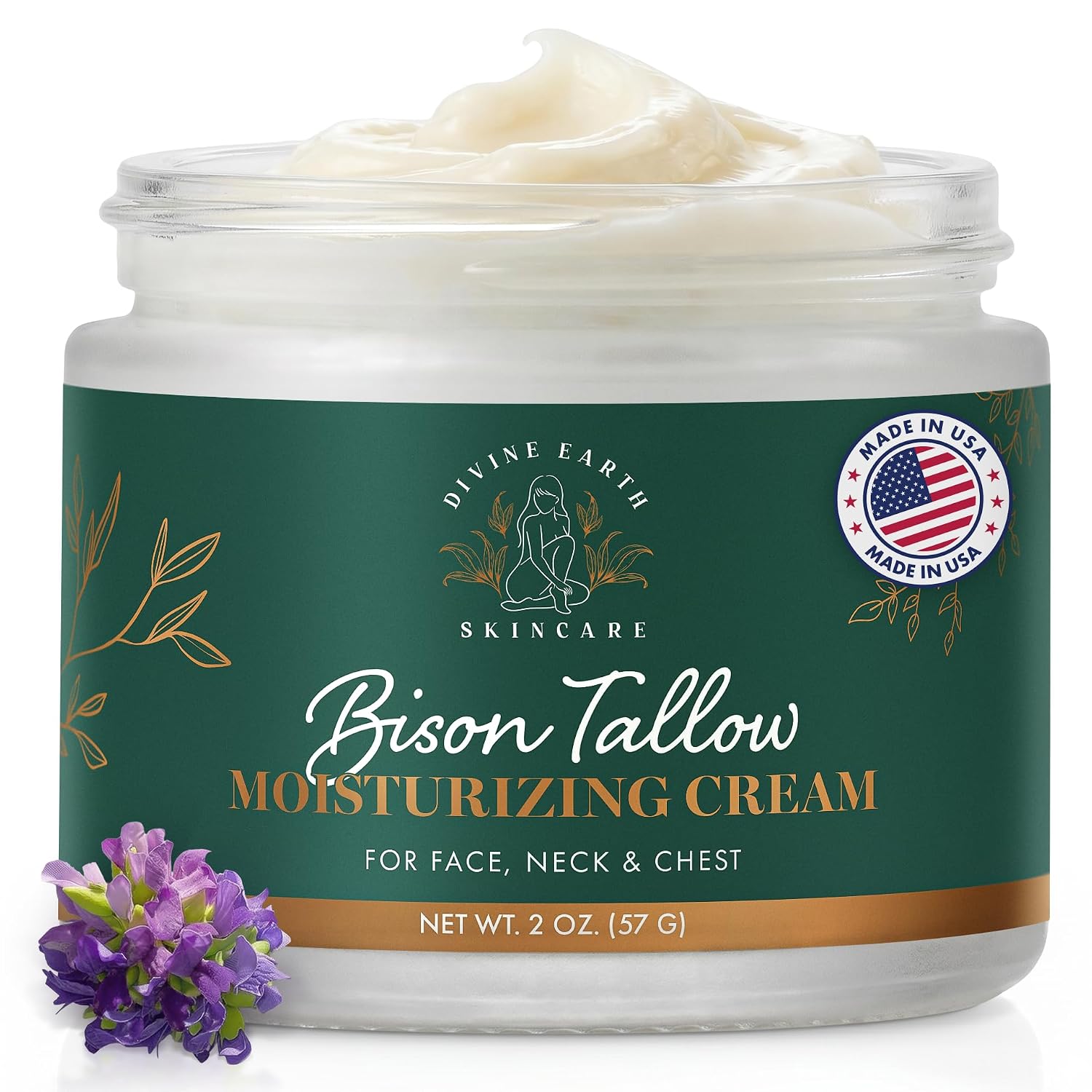 Bison Tallow Face Cream - Anti Aging Moisturizer for Women