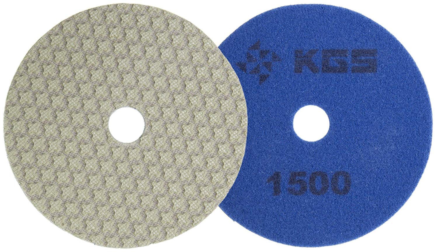 7 Disques Polissage Diamanté à Sec Ø100x15mm KGS Swiflex XX Grain 60 à 3000