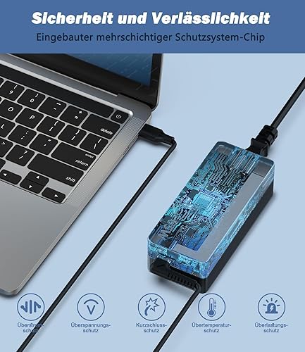 Miniatura 5 de LJO-EEIH Cargador USB C de 65 W para laptop compatible con Lenovo Chromebook 100e 300e C330 ThinkPad T480 T480s T580 T580s Yoga C930 C940 C740 S730