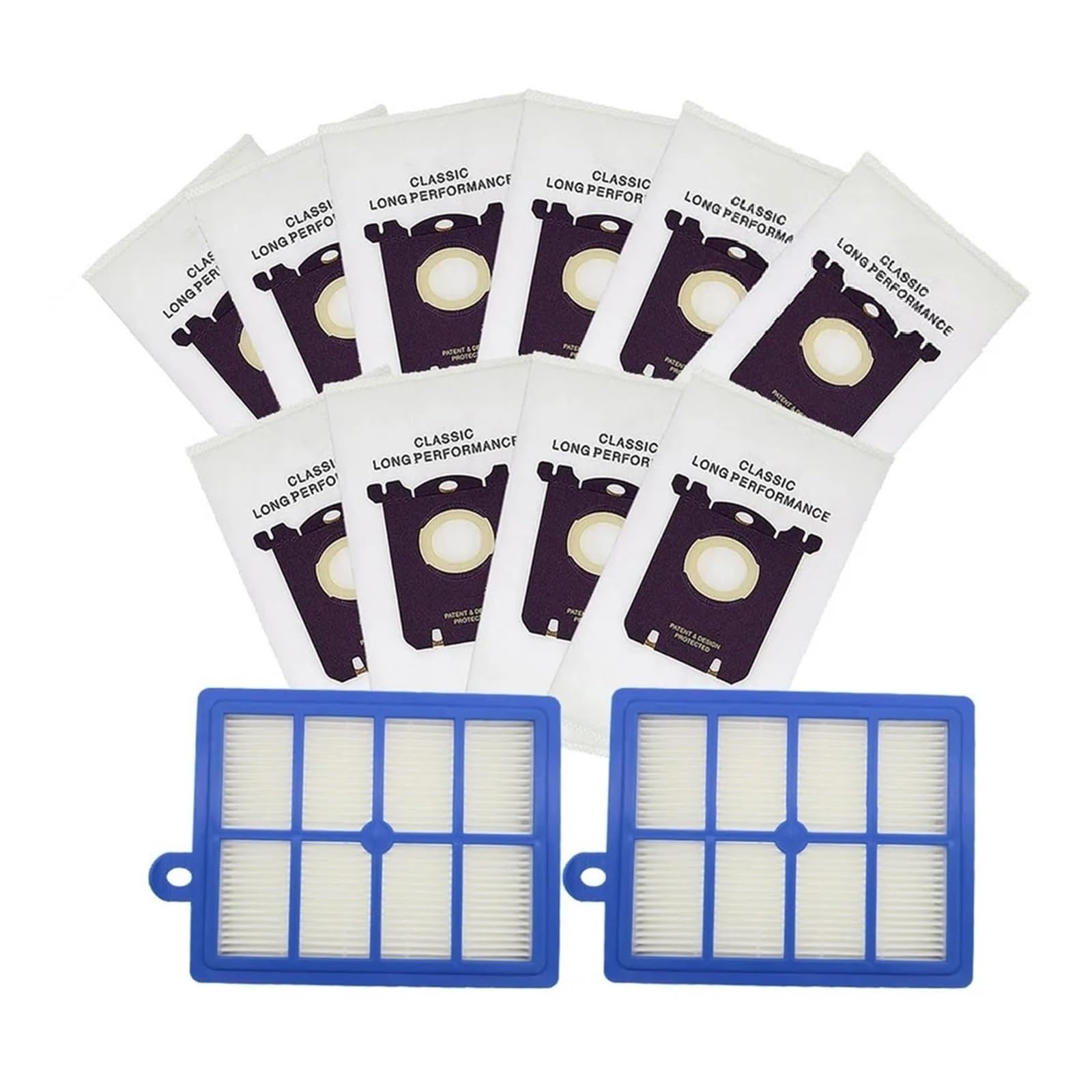EEZII Vacuum Cleaner Dust Bags For S-bag, Compatible For Philips, Compatible For Electrolux, Cleaner H12 Filter Motor Cotton Filter Fit(Set b)