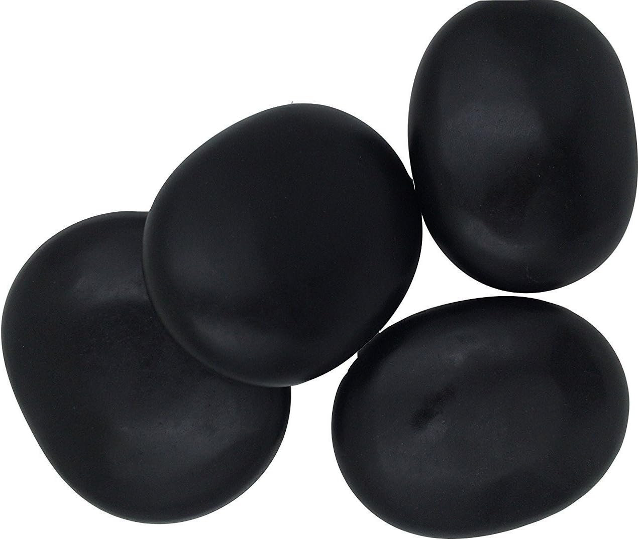 OKSANO Large SPA Hot Rocks 4pcs- Relaxing Hot Stones Massage Set - Natural Basalt Stones for Therapy/Gift/SPA Treatment๏ผ3.6In*3In๏ผ