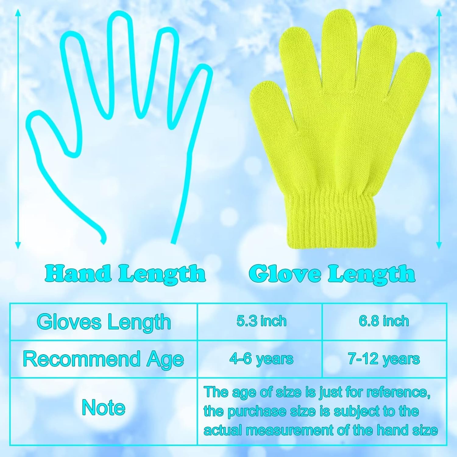 36 Pairs Kid's Winter Warm Magic Gloves Bulk Colorful Children Stretchy Full Finger Knitted Gloves Boys Girls Mittens Gloves - Image 2