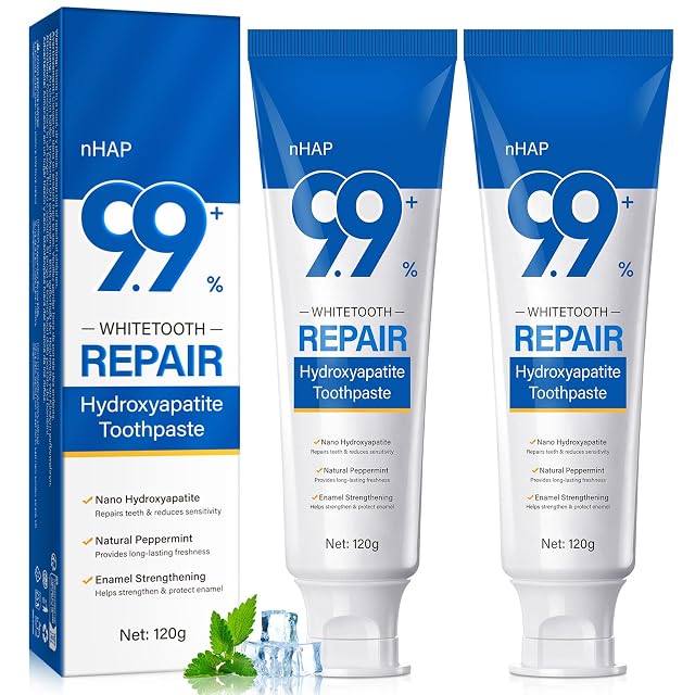 9 9 Hydroxyapatite Toothpaste for Enamel Protection and Tooth Strengthening Hidroxiapatita Toothpaste Whittooth and Repairs Teeth Reduces Sensitivity
