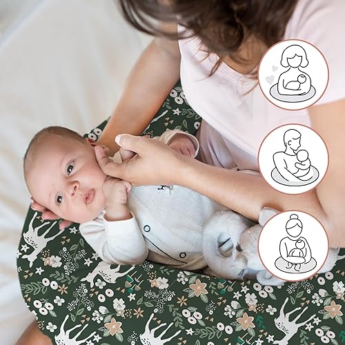 Miniatura 4 de Little Grape Land Almohada de lactancia, almohadas de lactancia materna, almohada de apoyo para bebés para lactancia, alimentación con biberón,