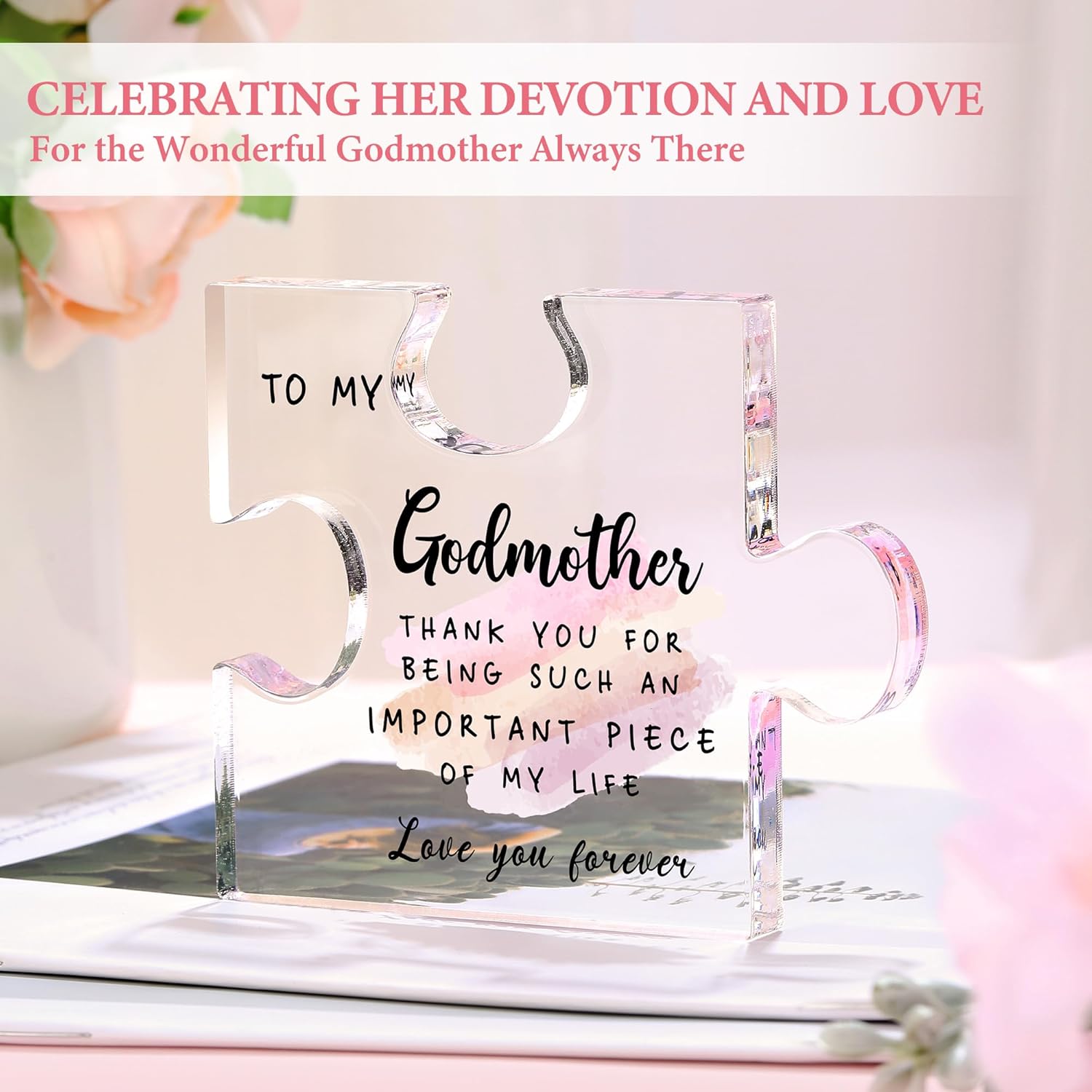 Godmother Proposal Gift Will You Be My Godmother Gift Ideas God Mother Gifts for Women Birthday God Mommy Proposal Gifts from Godchild Fairy Godmom Accessories Include Tote Bag, Glass Cup, Wine Bag - Image 6