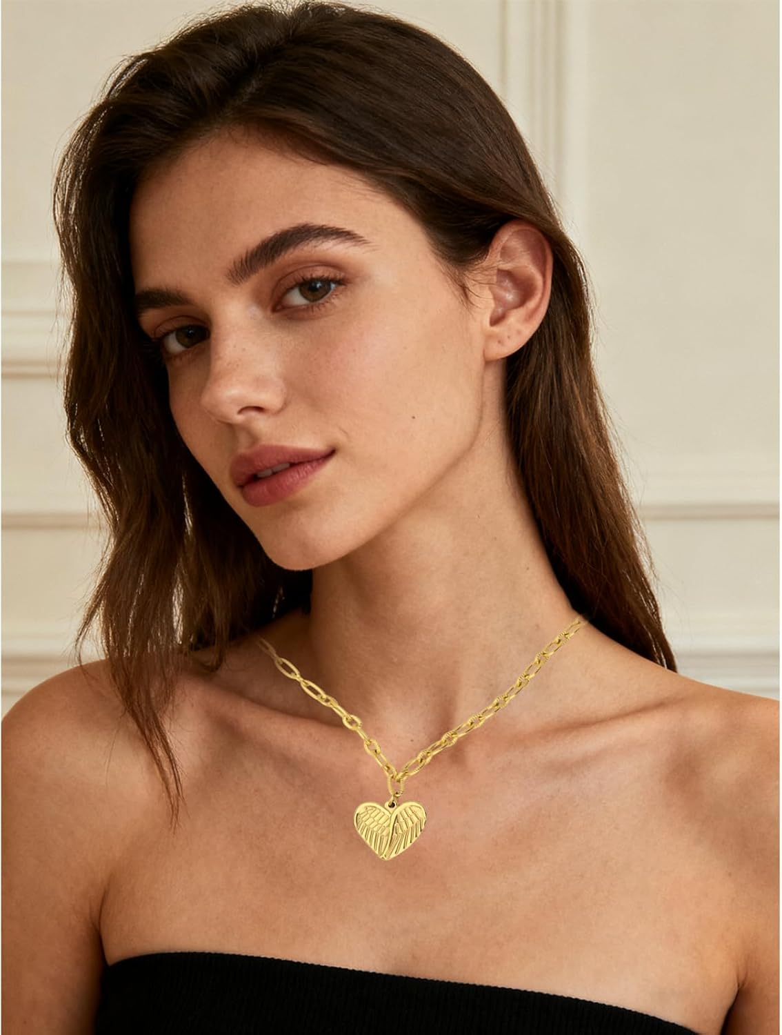 AMCAMI gold heart necklace type - Image 5