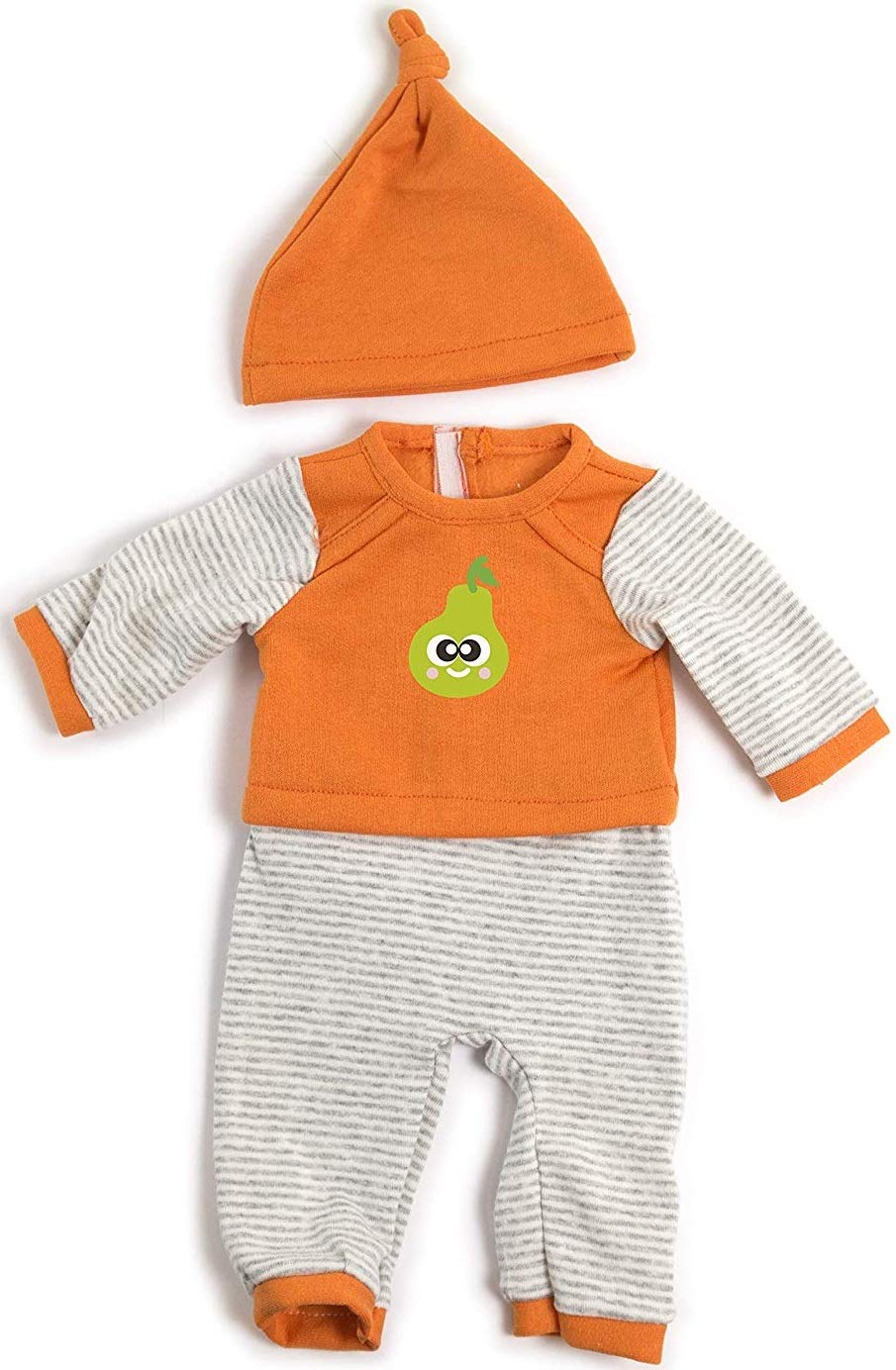 Miniland Pyjamas Frio Orange Stripes Dress for 40 cm Dolls, Colour, 38-40 cm (31552)